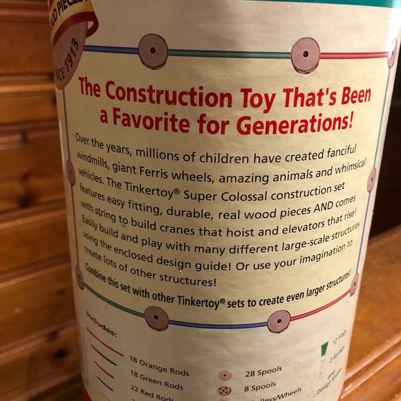 FAO SCHWARZ TINKERTOY CONSTRUCTION SET - Picture 3 of 4